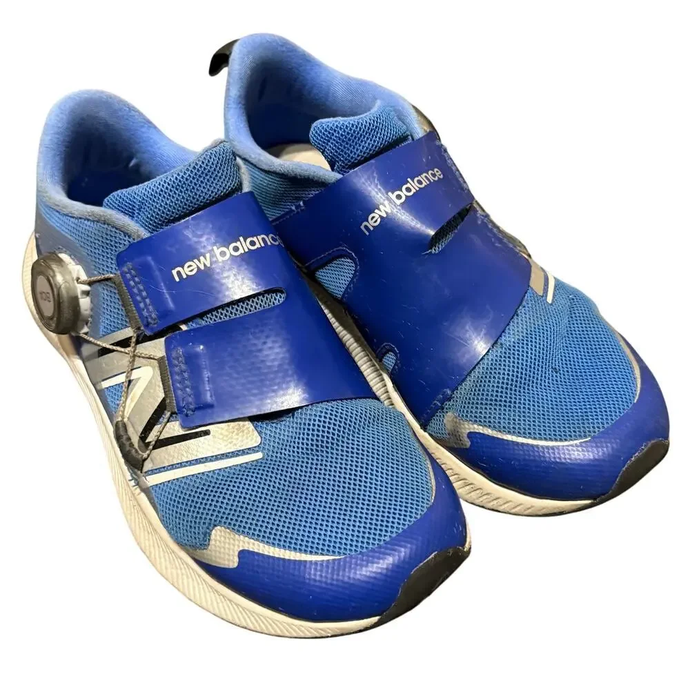 New Balance Unisex Kid DynaSoft Reveal V4 BOA Running Shoe Blue Metallic Size 3 - Picture 2 of 8